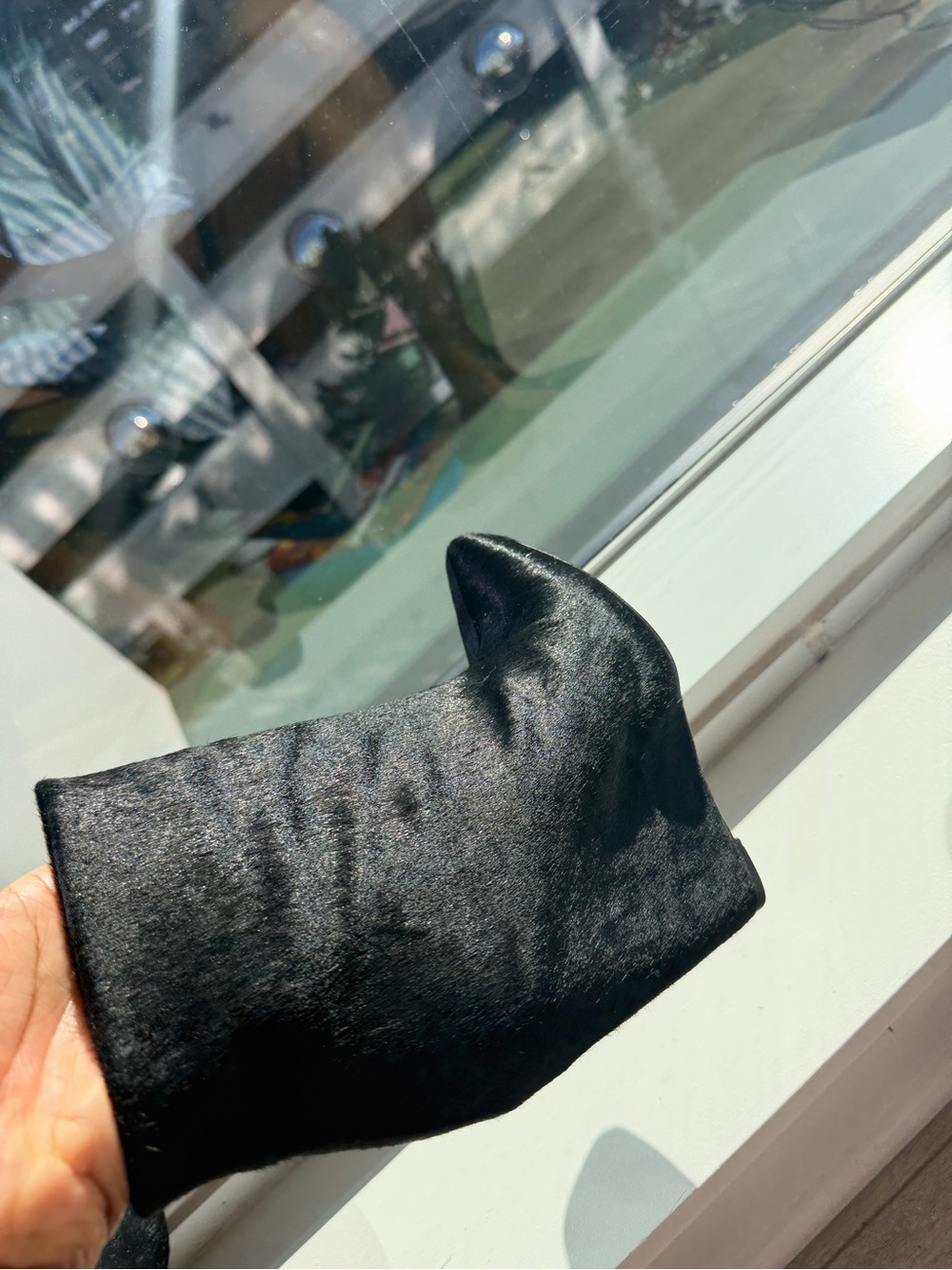 Zara Black Satin Ankle Booties